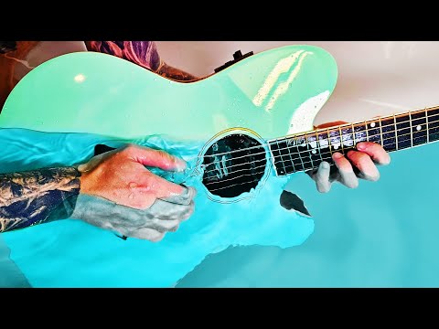 I put my guitar underwater and it sounds CRAZY!