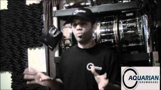 Video thumbnail for Aquarian Force Ten tom tom heads! by AquarianDrumheads