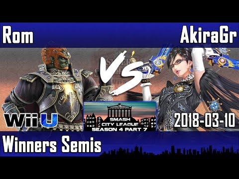 SCLS4P7 -WS- Rom (Ganondorf) vs AkiraGr (Bayonetta) - Smash 4