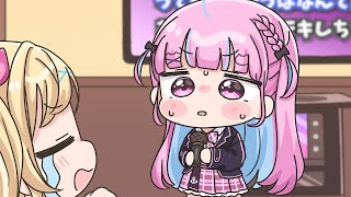 【手描き】カラオケであくたん推しな星川の前で歌ったら号泣されてしまったあくたん【湊あくあ/星川サラ/ホロライブ切り抜き】