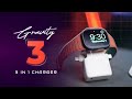 the stylish compact 3 in 1 charger from adam elements – power anywhere anytime🔥 gravity 3