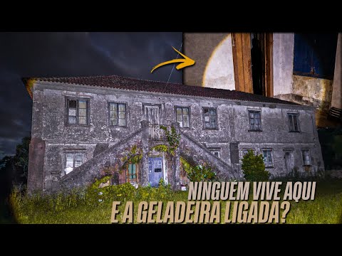 The mansion was abandoned, but the refrigerator was plugged in!