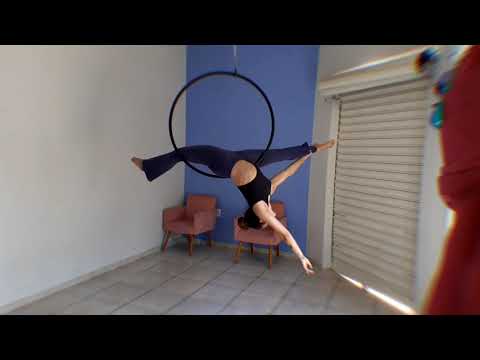 Sequência de Lira Acrobática Iniciantes - Aerial Hoop Beginners