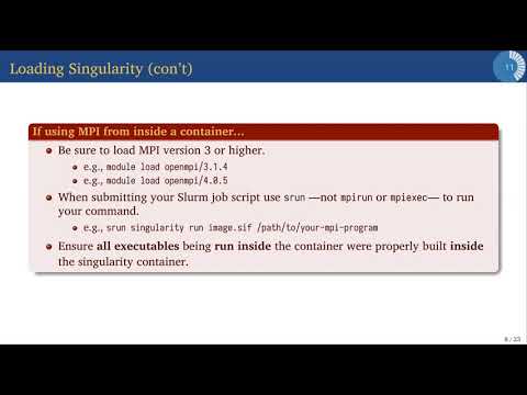 Practical Singularity – The Linux Cluster