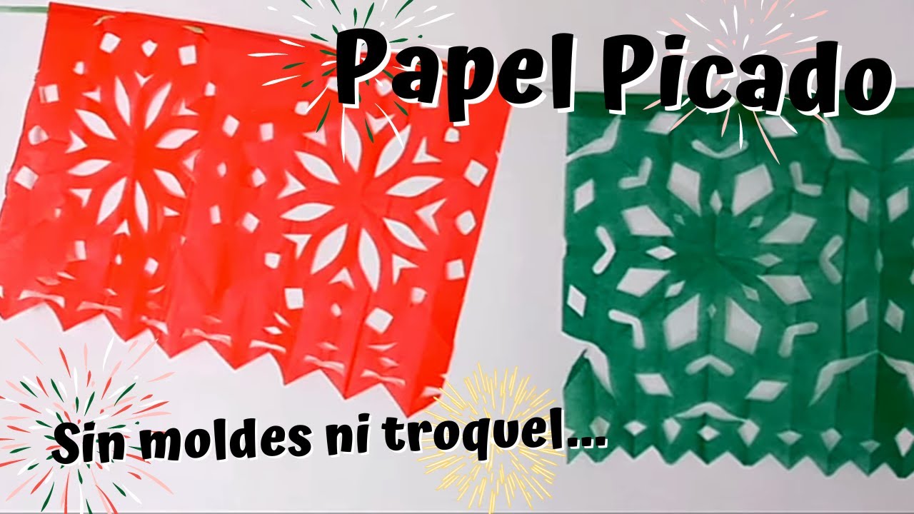 Adornos de Papel para fiestas patrias Mexicanas/ Guirnaldas de papel picado para fiestas mexicanas