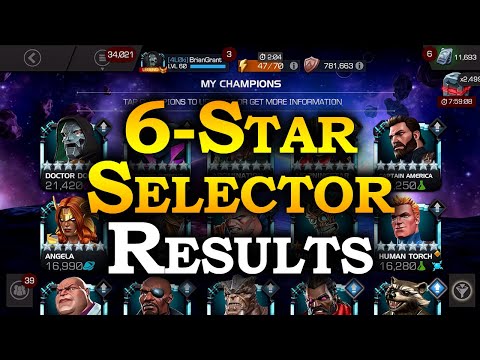 6-Star Selector Arena Results | Marvel Contest of Champions