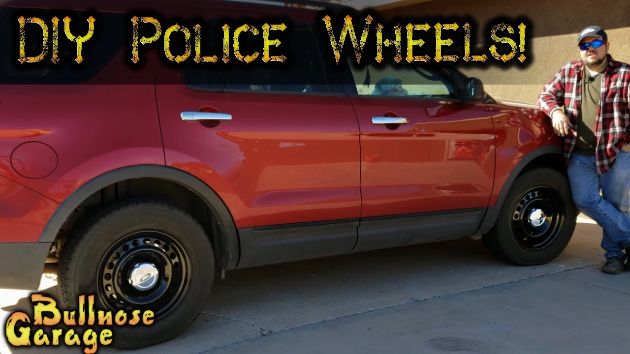Watch video DIY Police Wheels (Kinda) for My Wife's 2013 Ford Explorer Using Black Paint and 2K Clear Coat! Now DIY Police Wheels (Kinda) for My Wife's 2013 Ford Explorer Using Black Paint and 2K Clear Coat!