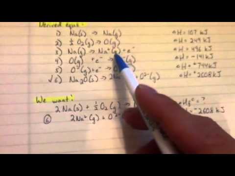 Chemistry 161: Hess' Law, deltaH of Formation, Sample Final Exam, #26 (PART 2A)