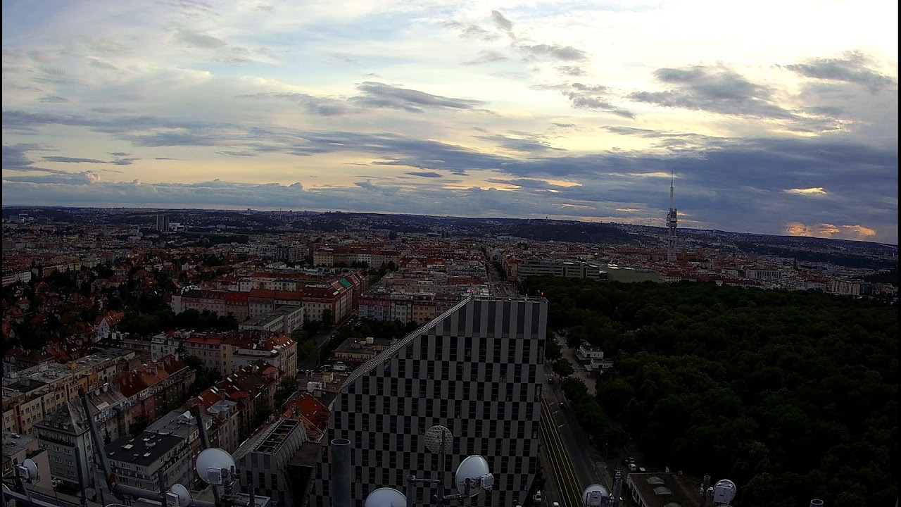 Live webcam view of Skyline Panorama & Žižkov Tower