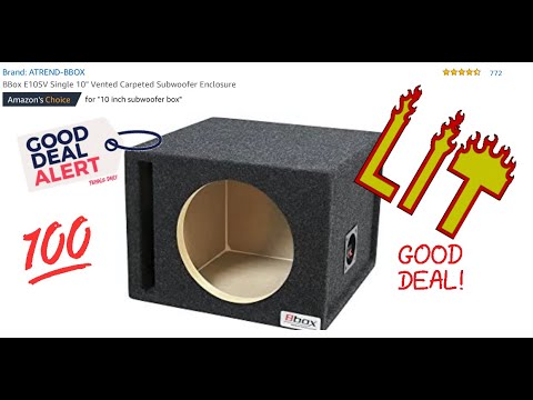 AMAZON - ATREND BBOX 10” Sub Enclosure!!! Unboxing!