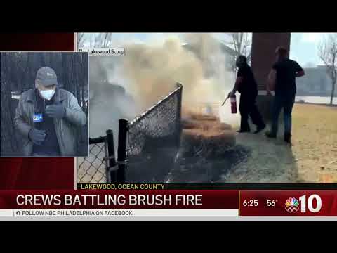 Firefighter Suffers ‘Cardiac Incident' While Responding to Massive Brush Fire in Lakewood | NBC10