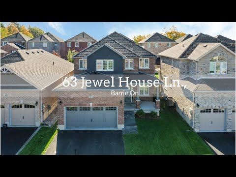 63 Jewel House Lane, Barrie On MLS Listing For Sale