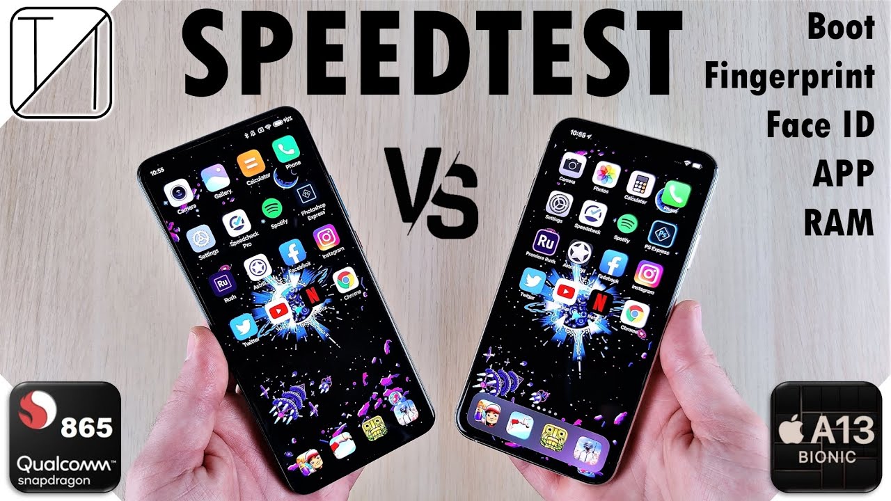 Redmi K30 Pro (a.k.a. Poco F2 Pro) vs iPhone 11 Pro Max Speed Test