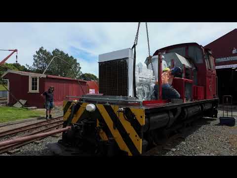 New Engine for a 1957 Hunslet! Nelson Railway Society Restores DS 262 Diesel Shunter