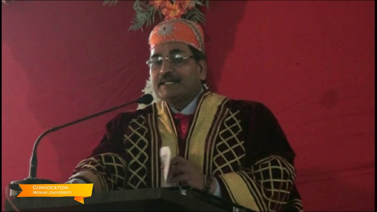 Memorable Speech on Convocation 2015 by Dr. (CA) Ashok Kumar Gadiya, Chairperson, Mewar University