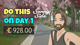 Do this now! for Easy Money in SunnySide (Day 1 Secret Tip)