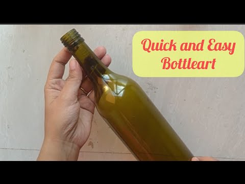 Quick and Easy Bottleart | Macrame Bottleart | Bottle Decoration Ideas for beginners | Macrame Craft