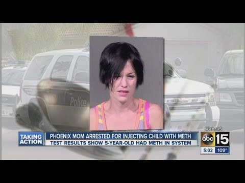 Mom accused of injecting kids with meth