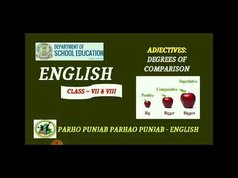 Adjectives aired on Swayam Prabha Channel