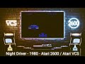 Night Driver 1980 Atari 2600 Atari VCS