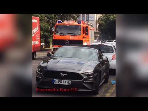 (ABC3) TLF4000, NEF Süd, RTW 3-4 BF Bonn FW3+HLF20 LE31+2x FuStw Polizei Bonn PI Bad Godesberg