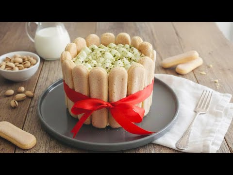 World’s Best Pistachio Charlotte Cake | Delicious, Creamy & Easy (Step-by-Step)