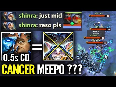 9 vs 8 Finded Cancer Match - Terrorblade vs Meepo with 0.5s CD Reflection (Illusion Damage 100%)
