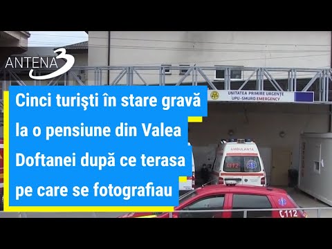 Cinci turişti în stare gravă la o pensiune din Valea Doftanei după ce terasa pe care se fotografiau