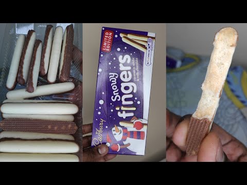 Cadbury Snowy Fingers Limited Edition Production From UK | Christmas CollectionChocolate😋🎅🏻😍#shorts