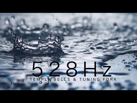 528Hz Temple Bells & Tuning Fork | DNA Repair | Deep Healing Meditation