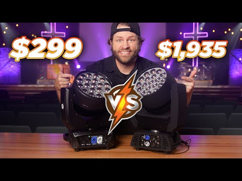 $299 Boulder Pro 🆚 $1,935 R2X Zoom Wash Moving Head - Can it Compete?