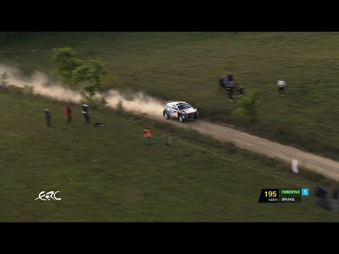 Rally Poland 2018 - Huttunen on SS8 with data