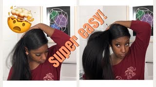 Easiest way to wrap long hair!| How to: Wrap Long Natural Hair
