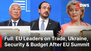 FULL REMARKS: EU Chiefs & Cyprus PM Discuss Ukraine, Security, Trade & Budget After EU Summit | AC1E