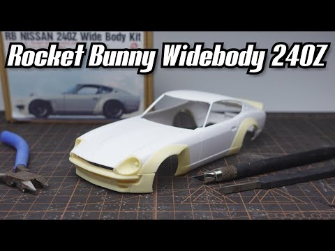Rocket Bunny Widebody Kit 240Z, Hobby Design + Tamiya. 1/24 Scale Model car.