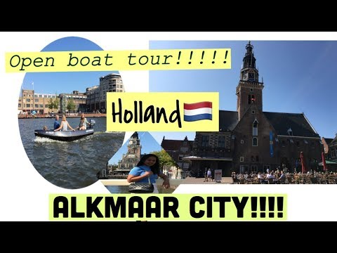 Roaming Alkmaar city/HOLLAND!! +Open boat tour!!!