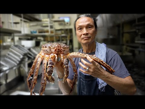 Iron Chef Dad Cooks Massive King Crab.