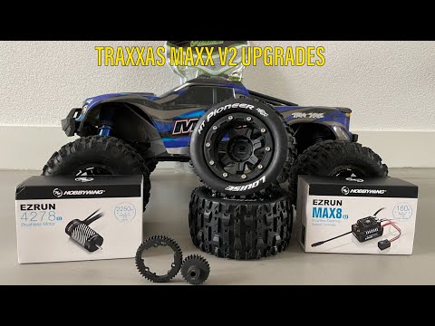 Upgrade Maxx V2 with Hobbywing, 24/46 gearing and Louise MT Pioneer tires - Dutch RC Adventures #25