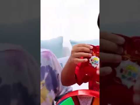 'HUGE EGGS Surprise Toys Challenge with Inflatable water slide