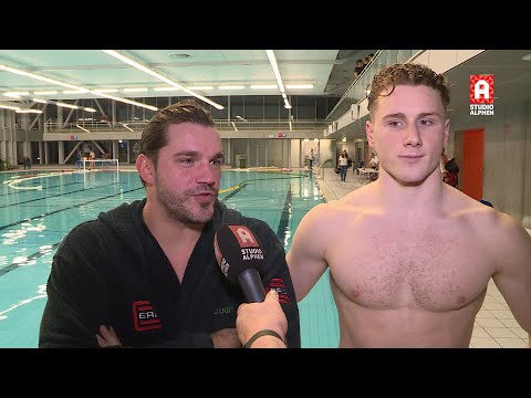 Andreas Miralis en Ted Huijsmans na AZC Alphen - De Zaan