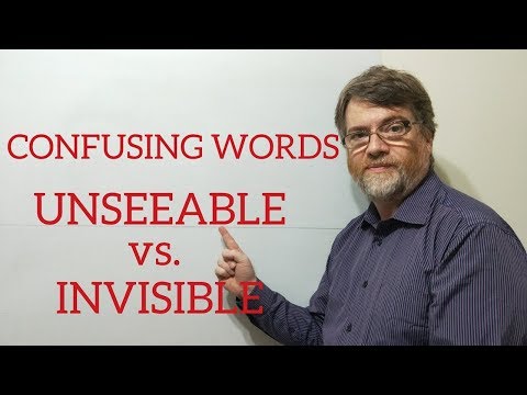 英語家庭教師ニックPレッスン(361) 見えないものと見えないものの違い (English Tutor Nick P Lesson (361) The Difference Between Unseeable and Invisible)