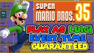 Super Mario 35: How To Play As Luigi GUARANTEED EVERY TIME