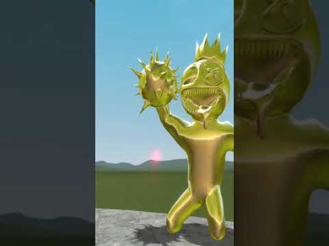 GOLDEN RAINBOW FRIENDS SPARTAN KICKING in Garry's Mod! #shorts #garrysmod