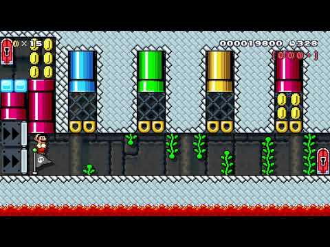 Bullet HECK by AwezomeXD 🍄 Super Mario Maker 2 😶 No Commentary　#acw