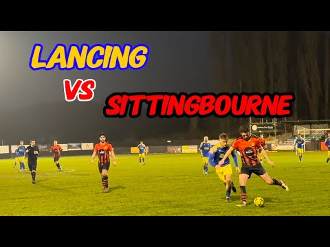 Lancing FC vs Sittingbourne FC football game 18 Jan 2025