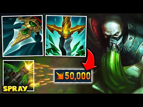 Urgot but I'm Full Lethality and my W mows down everything in sight