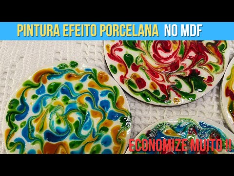 PORCELAIN EFFECT PAINTING ON MDF - NEW!!! 🎨🌟