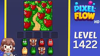 Pixel Flow Level 1422 Solution Walkthrough
