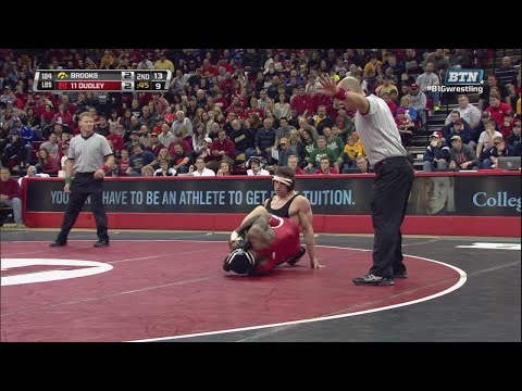 Big Ten Rewind: 2014 Wrestling - 184 LBs - Iowa's Sammy Brooks vs. Nebraska's TJ Dudley