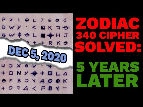 Zodiac's 340 Cipher Solved: Five Years Later